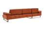 Atelier Del Sofa Mustang Small Left Sofá Esquinero Naranja 174 x 274 cm